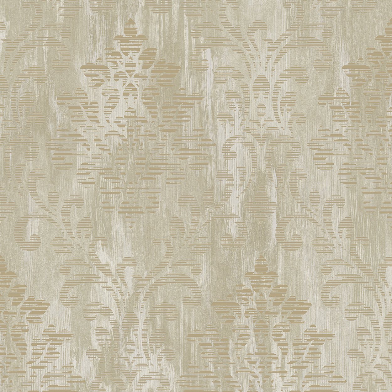 Metallic FX Rustic Damask Wallpaper - Gold - Galerie - W78177Wallpaper199