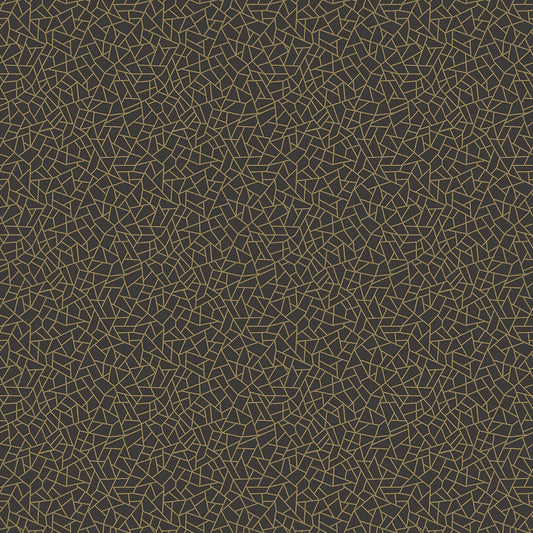 Metallic FX Shards Wallpaper - Black / Gold - Galerie - W78192Wallpaper199