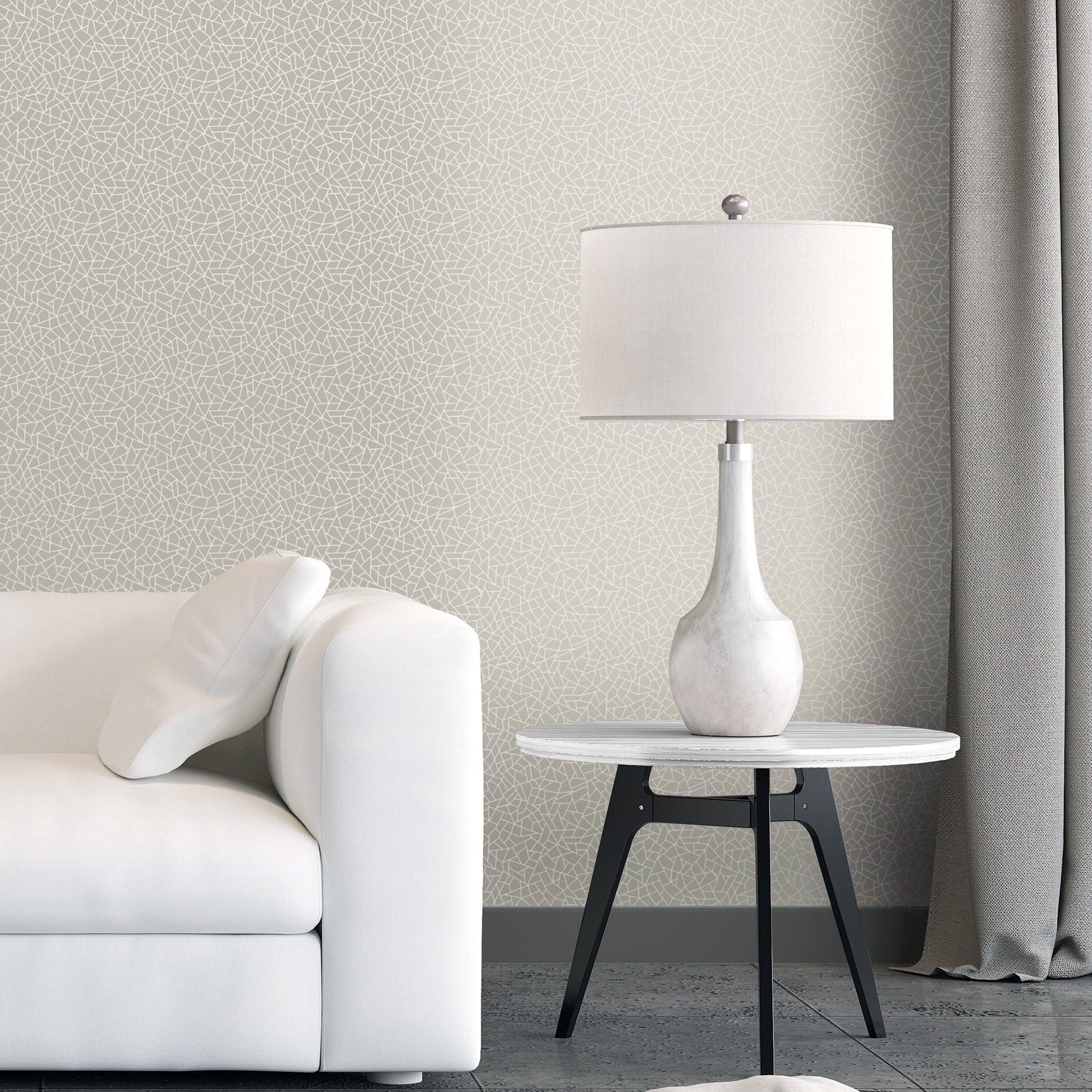 Metallic FX Shards Wallpaper - Silver - Galerie - W78193Wallpaper199
