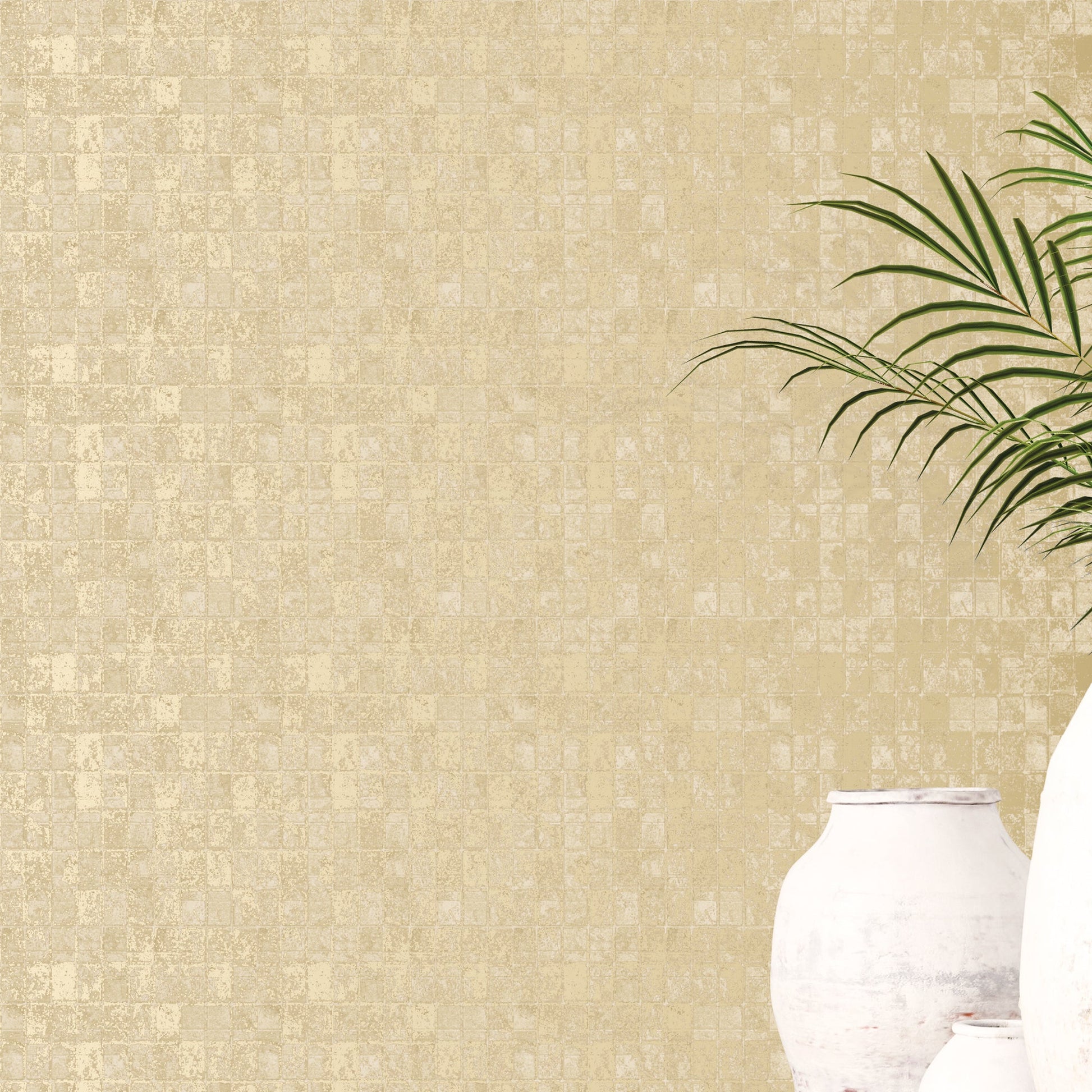 Metallic FX Tile Wallpaper - Gold - Galerie - W78213Wallpaper199
