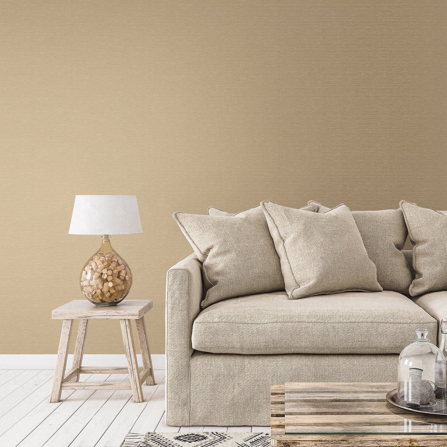 Metallic FX Weave Wallpaper - Deep Gold - Galerie - W78210Wallpaper199