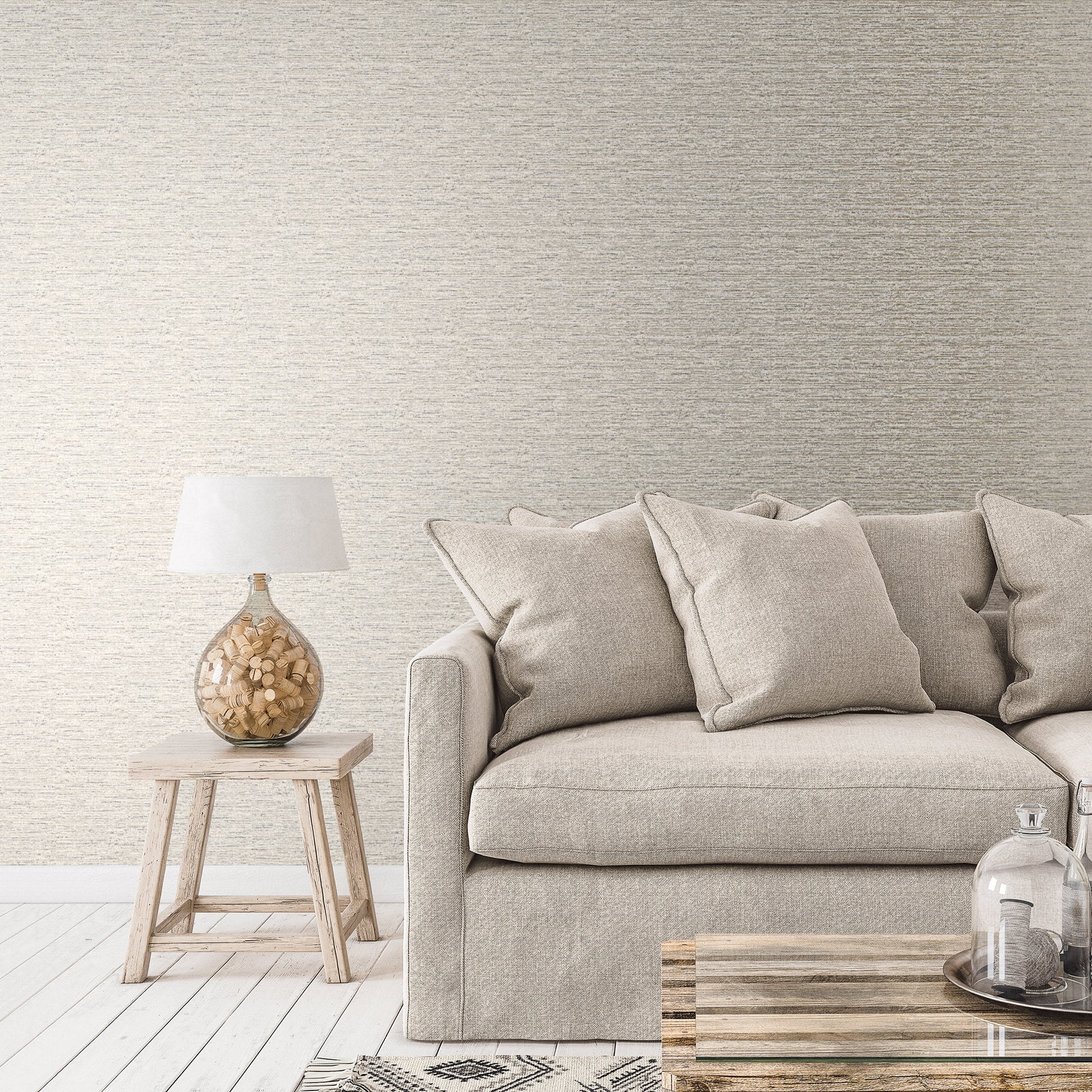 Metallic FX Weave Wallpaper - Silver - Galerie - W78207Wallpaper199