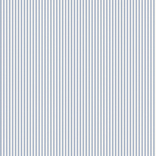 Miniatures 2 Double Stripe Wallpaper - Blue / White - Galerie - G67927Wallpaper199