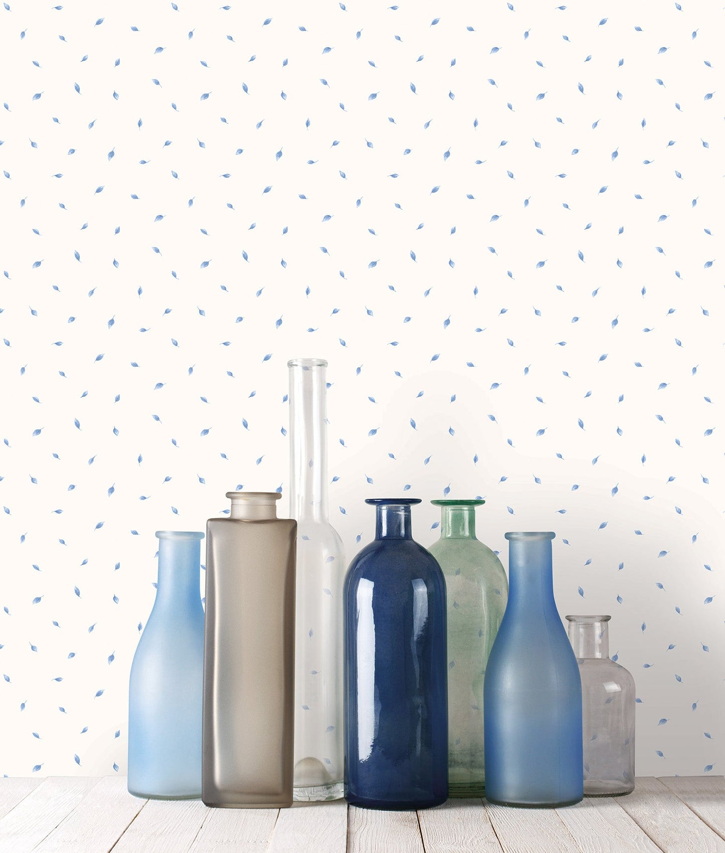 Miniatures 2 Falling Leaves Wallpaper - Blue - Galerie - G67878Wallpaper199