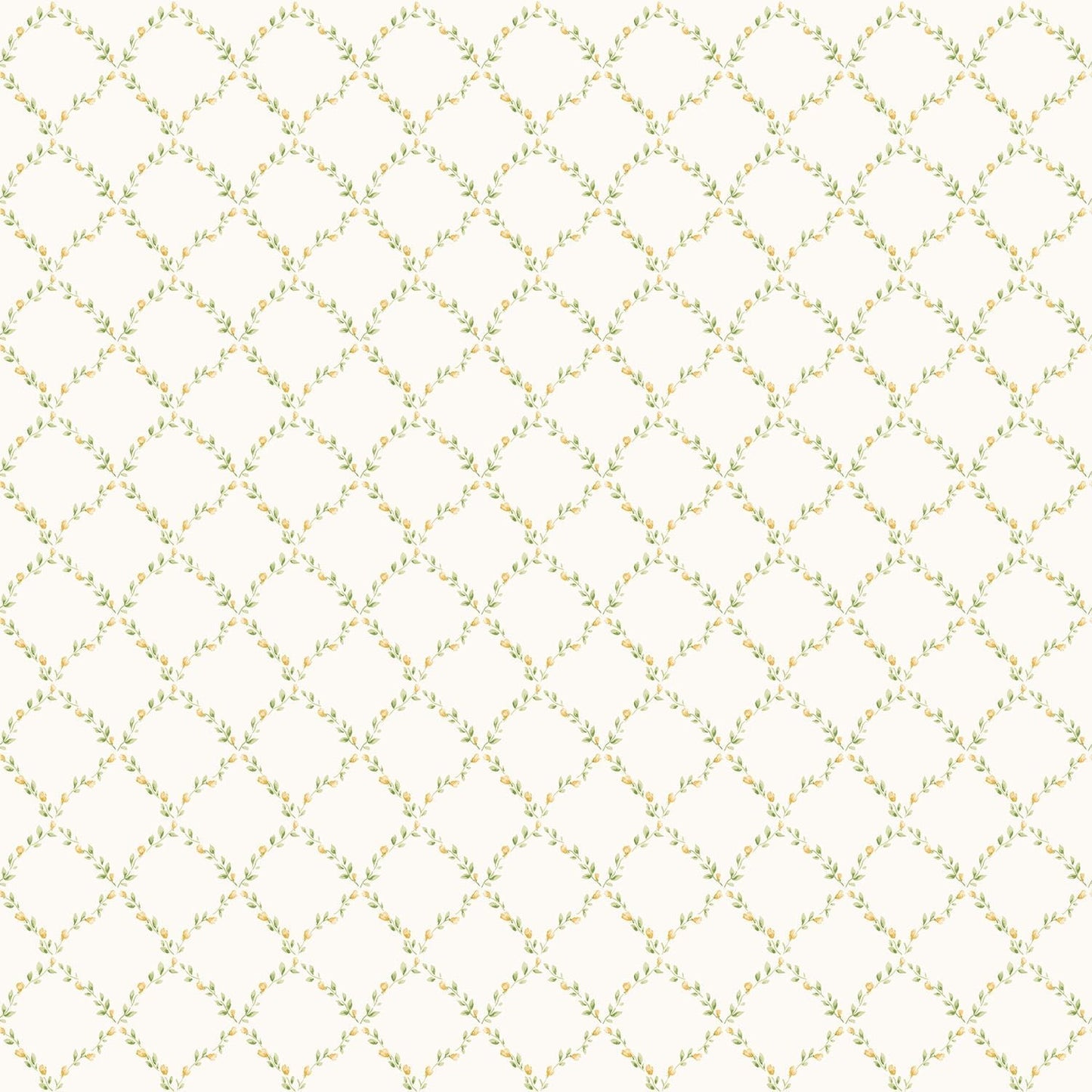 Miniatures 2 Geometric Trellis Wallpaper - Yellow / Green - Galerie - G67907Wallpaper199