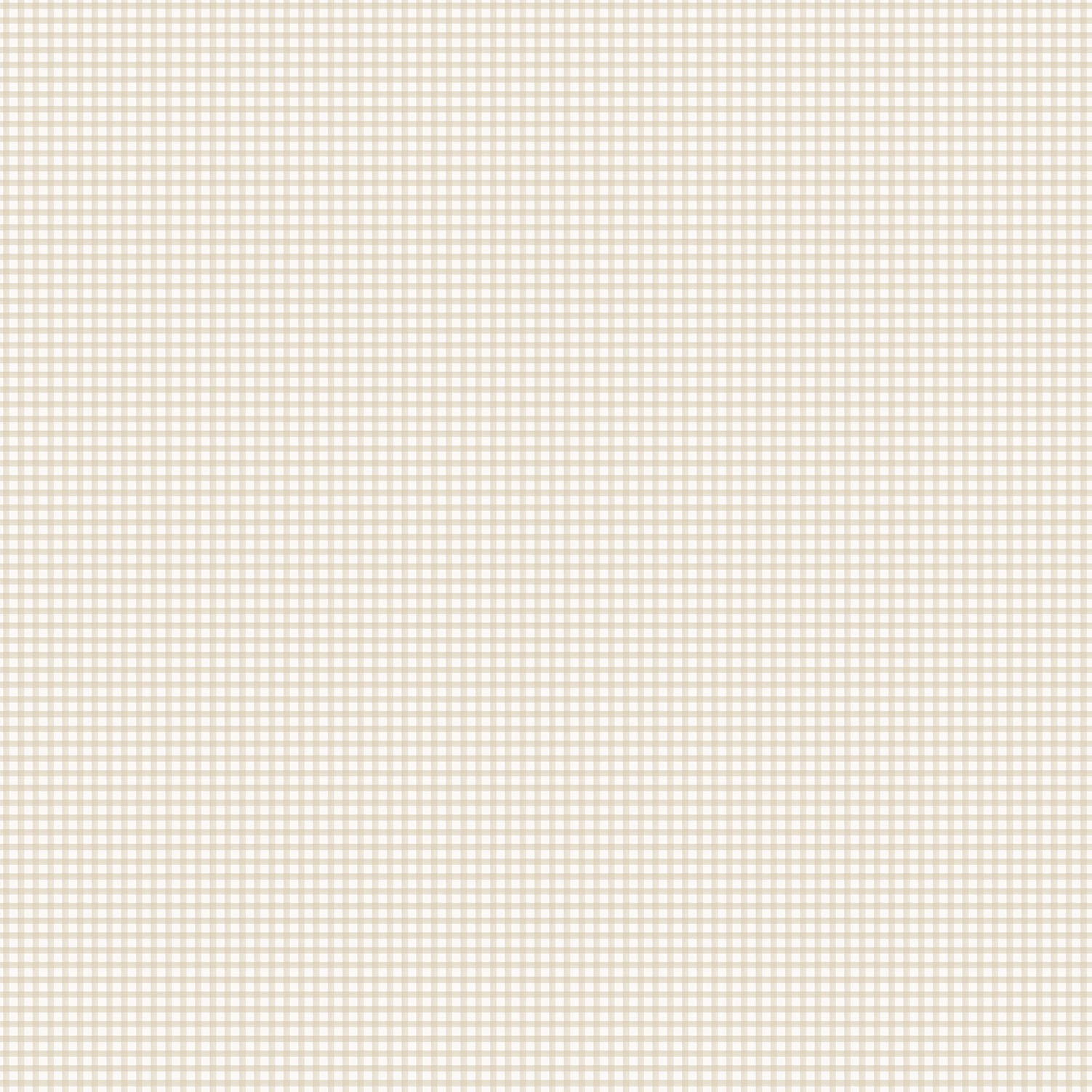 Miniatures 2 Gingham Wallpaper - Beige - Galerie - G67873Wallpaper199