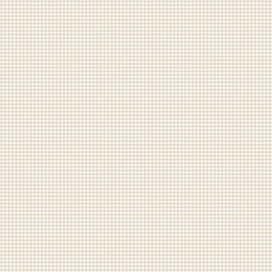 Miniatures 2 Gingham Wallpaper - Beige - Galerie - G67873Wallpaper199
