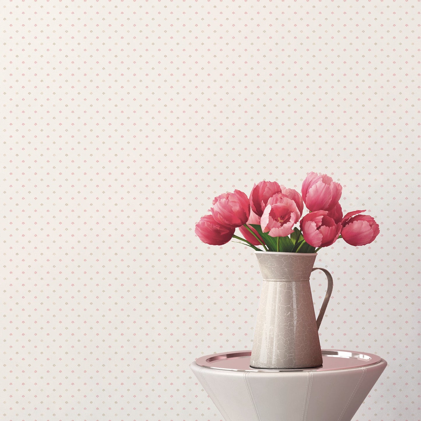 Miniatures 2 Mini Print Wallpaper - Pink / Beige - Galerie - G67900Wallpaper199