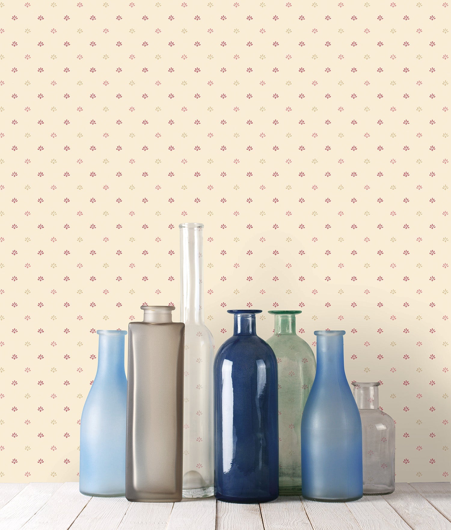 Miniatures 2 Mini Print Wallpaper - Red / Beige - Galerie - G67902Wallpaper199