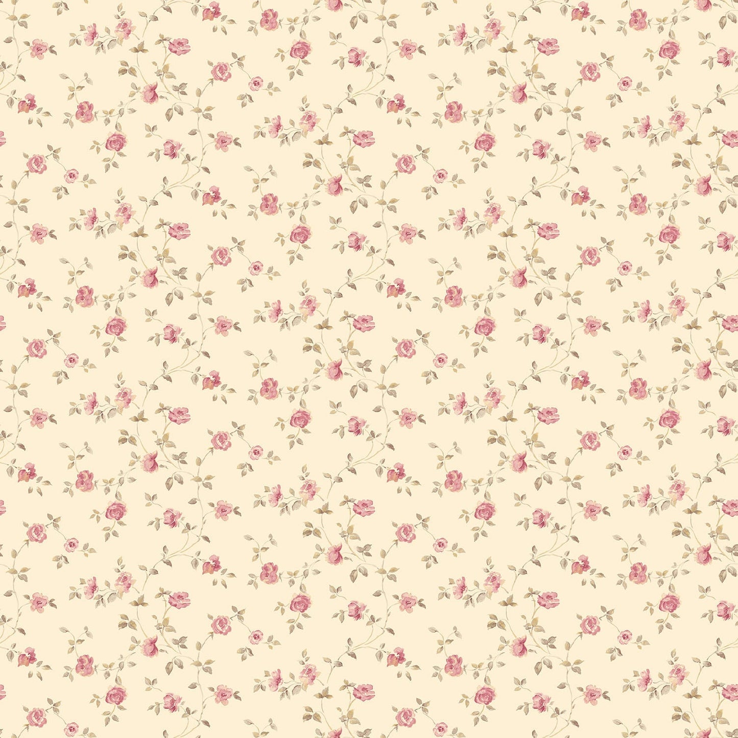 Miniatures 2 Mini Roses Wallpaper - Red / Beige - Galerie - G67888Wallpaper199