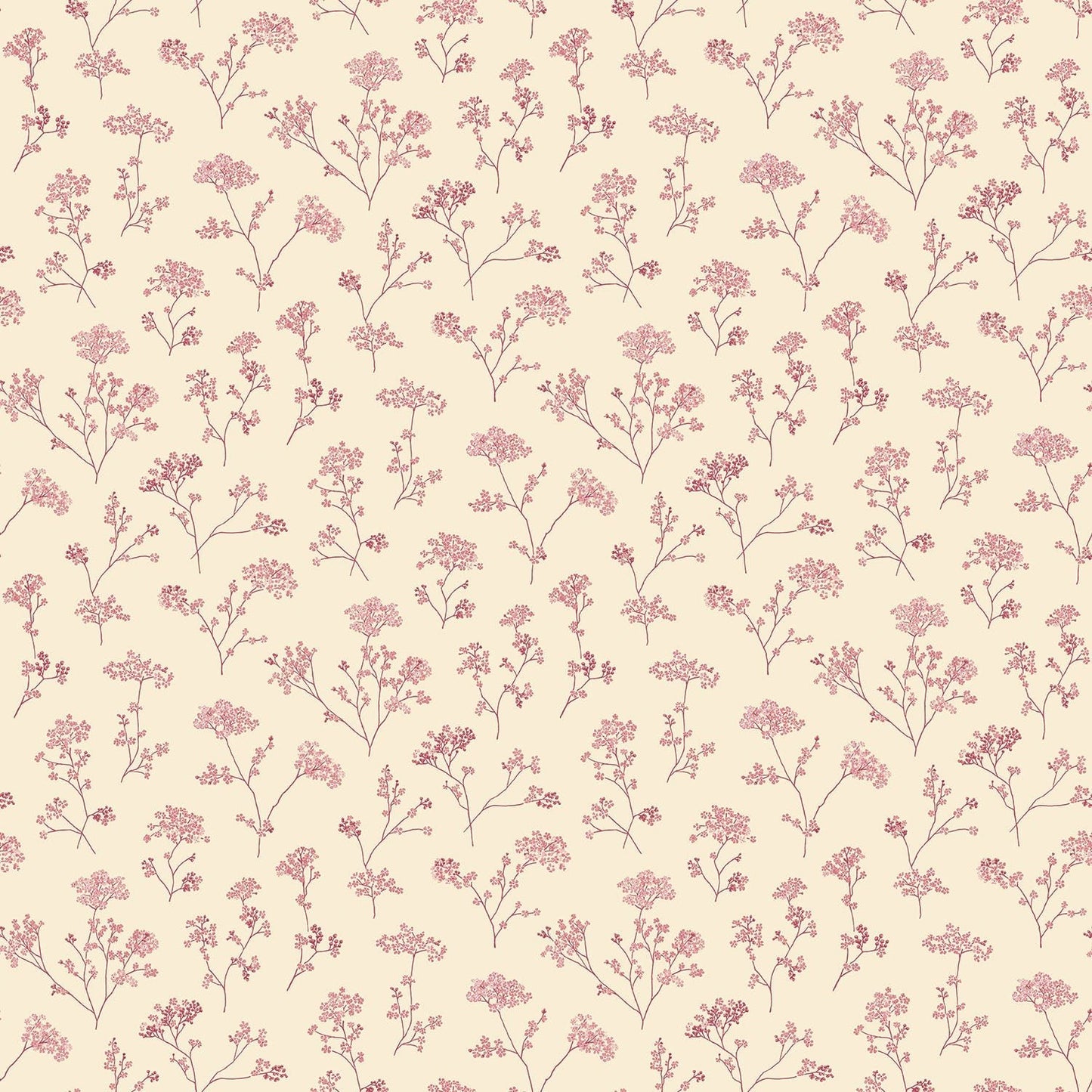 Miniatures 2 Parsley Flowers Wallpaper - Red - Galerie - G67872Wallpaper199