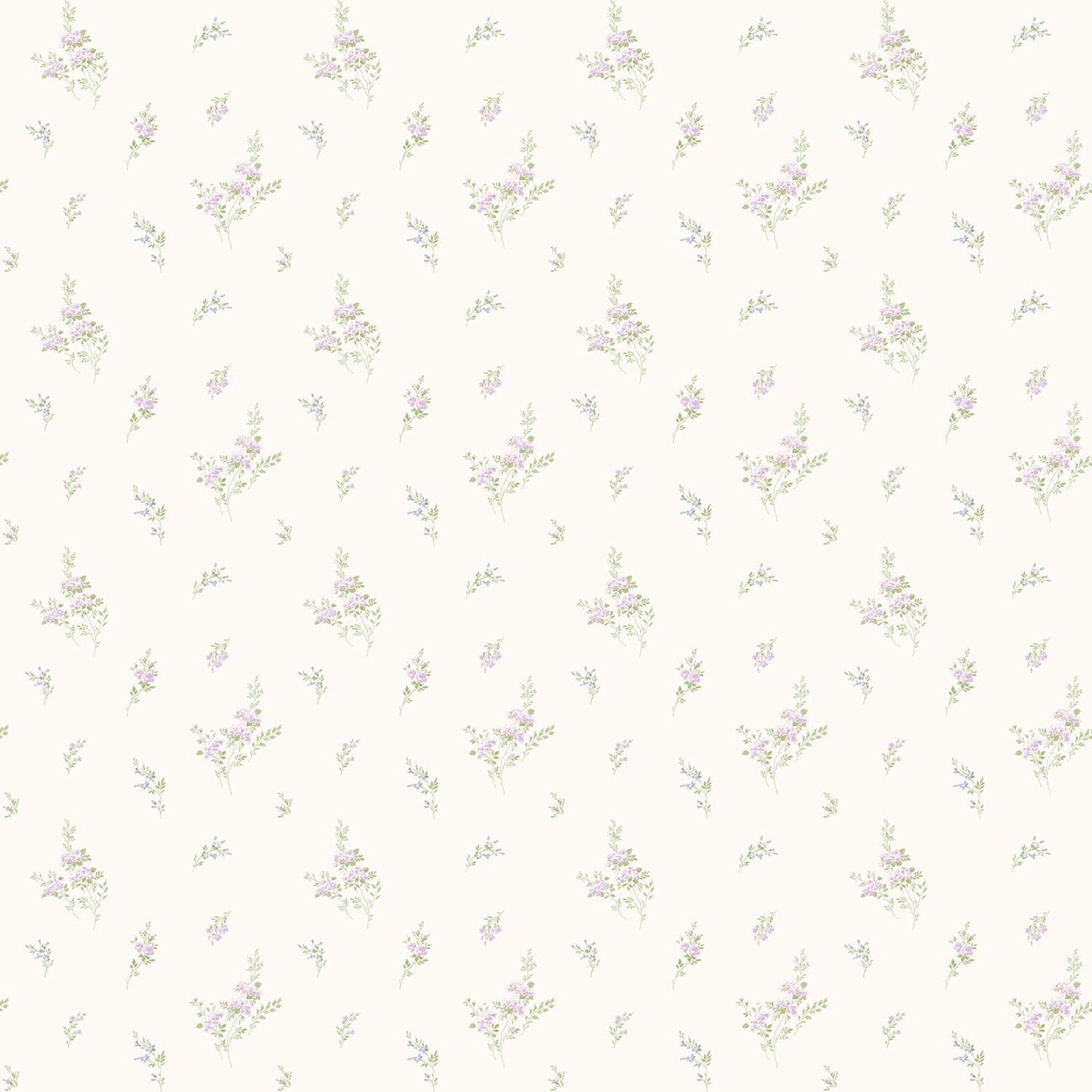 Miniatures 2 Rose Bouquets Wallpaper - Lilac / Green - Galerie - G67919Wallpaper199