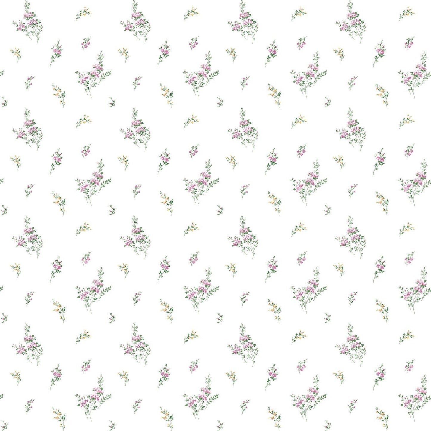 Miniatures 2 Rose Bouquets Wallpaper - Pink / Green - Galerie - G67918Wallpaper199