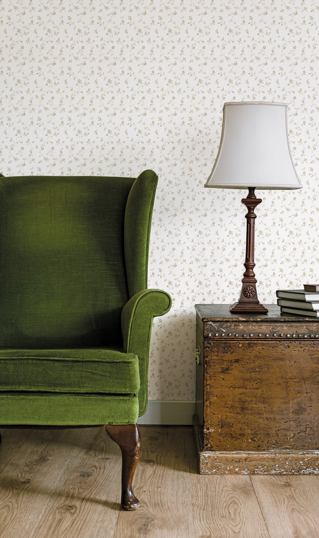 Miniatures 2 Rose Trellis Wallpaper - Beige - Galerie - G67933Wallpaper199