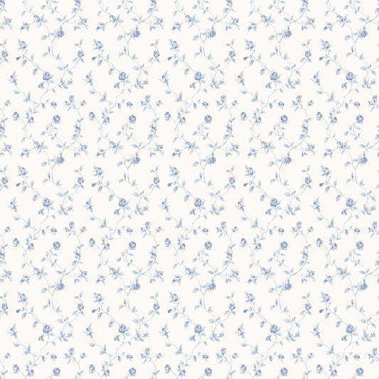 Miniatures 2 Rose Trellis Wallpaper - Blue - Galerie - G67932Wallpaper199
