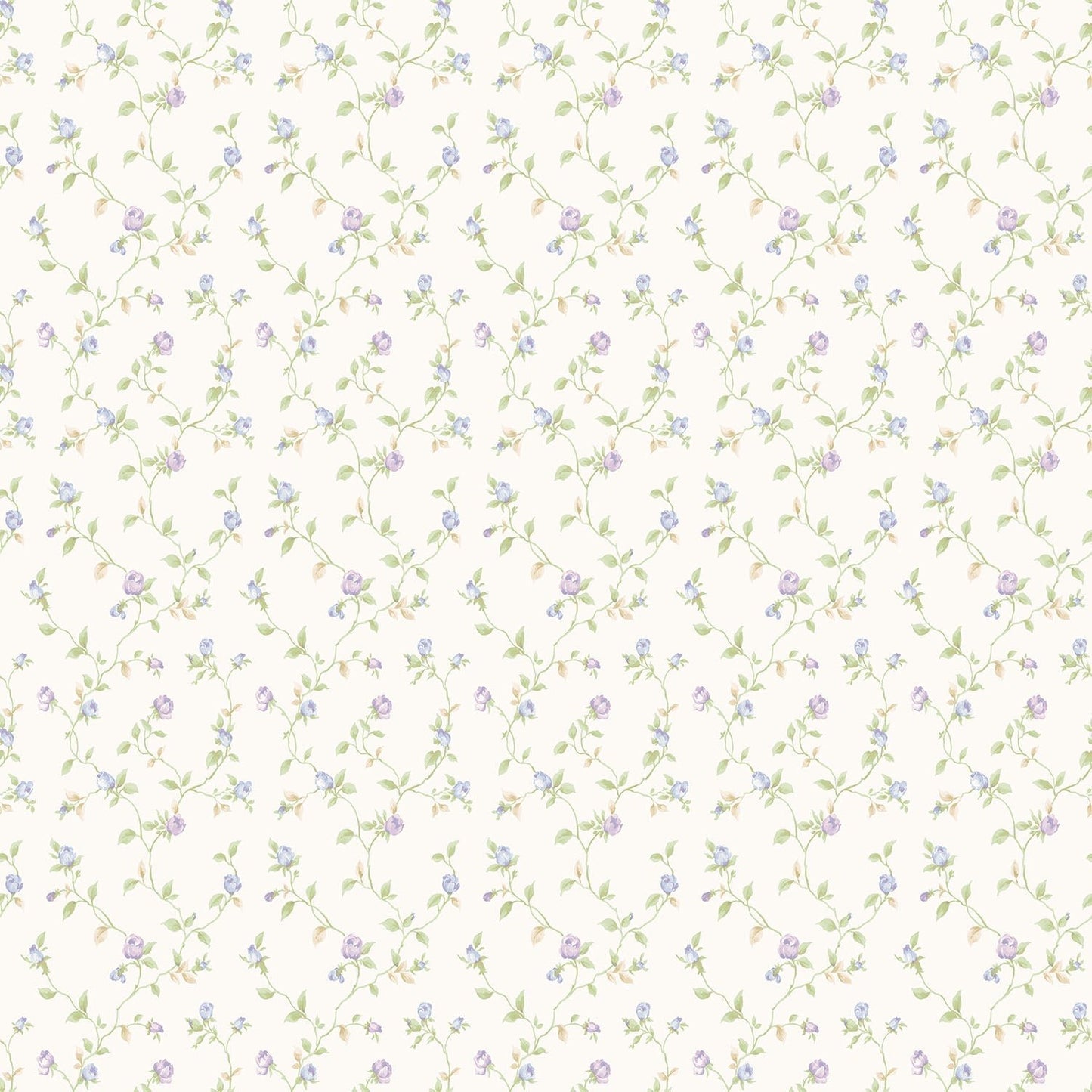 Miniatures 2 Rose Trellis Wallpaper - Lilac / Green - Galerie - G67935Wallpaper199
