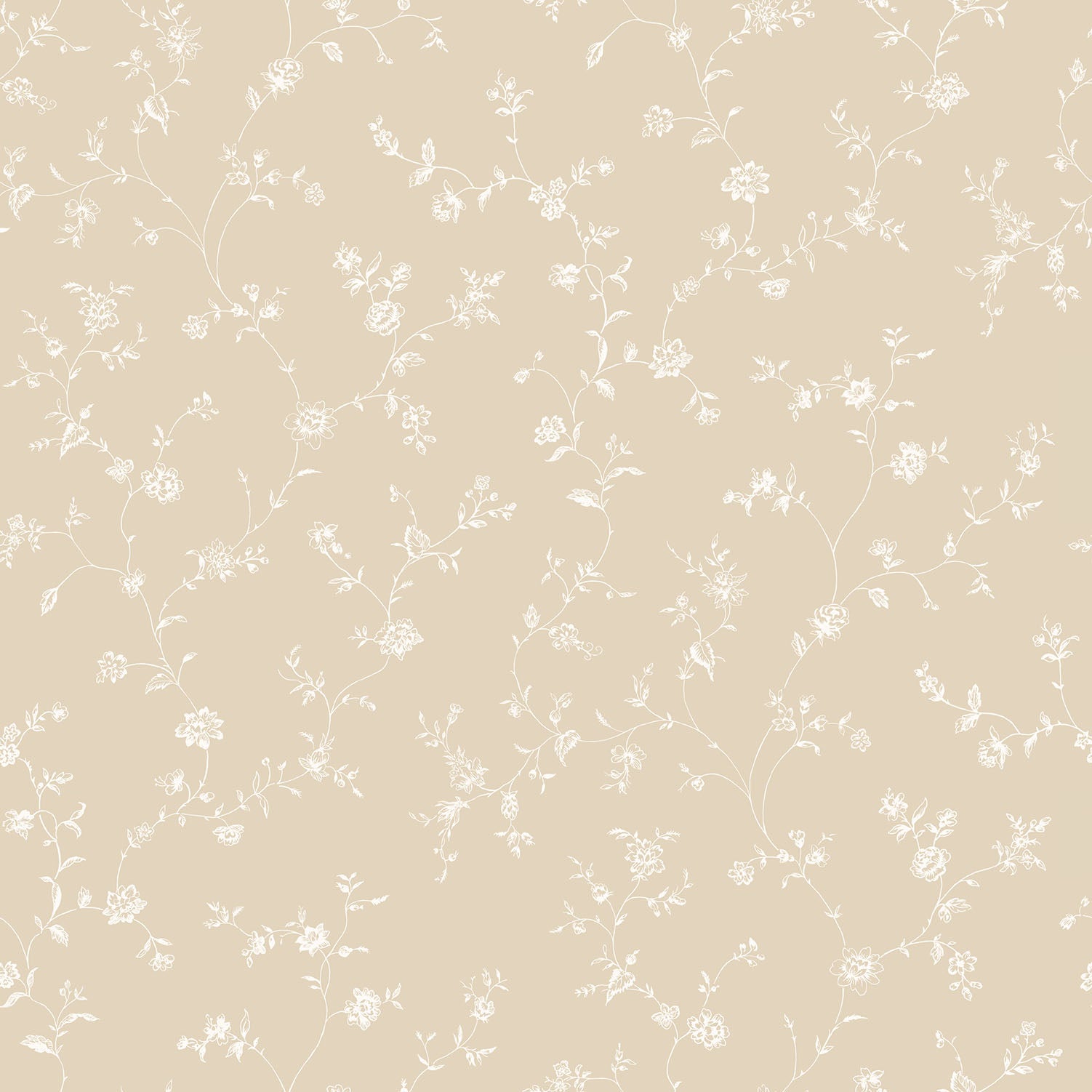 Miniatures 2 Small Flower Trellis Wallpaper - Beige - Galerie - G67860Wallpaper199