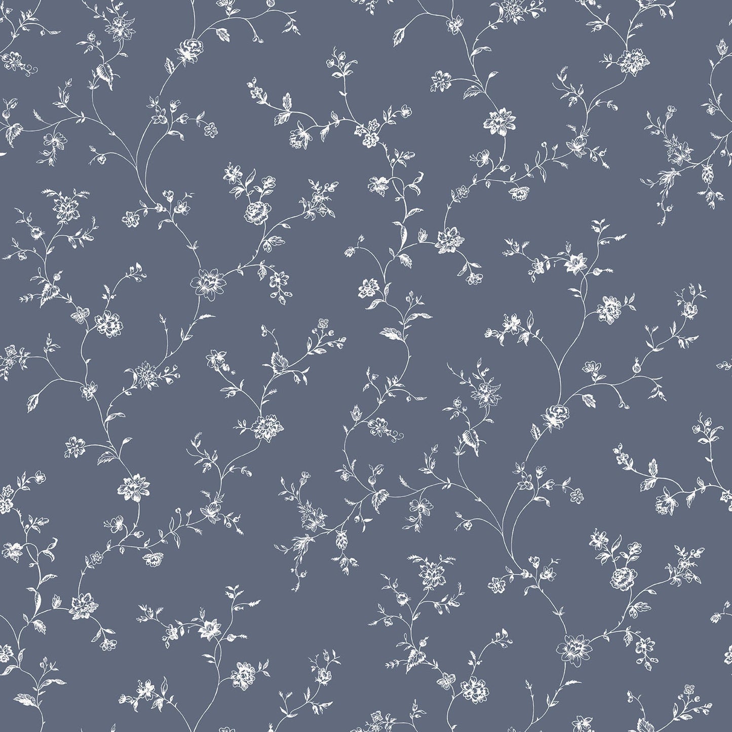 Miniatures 2 Small Flower Trellis Wallpaper - Blue - Galerie - G67863Wallpaper199
