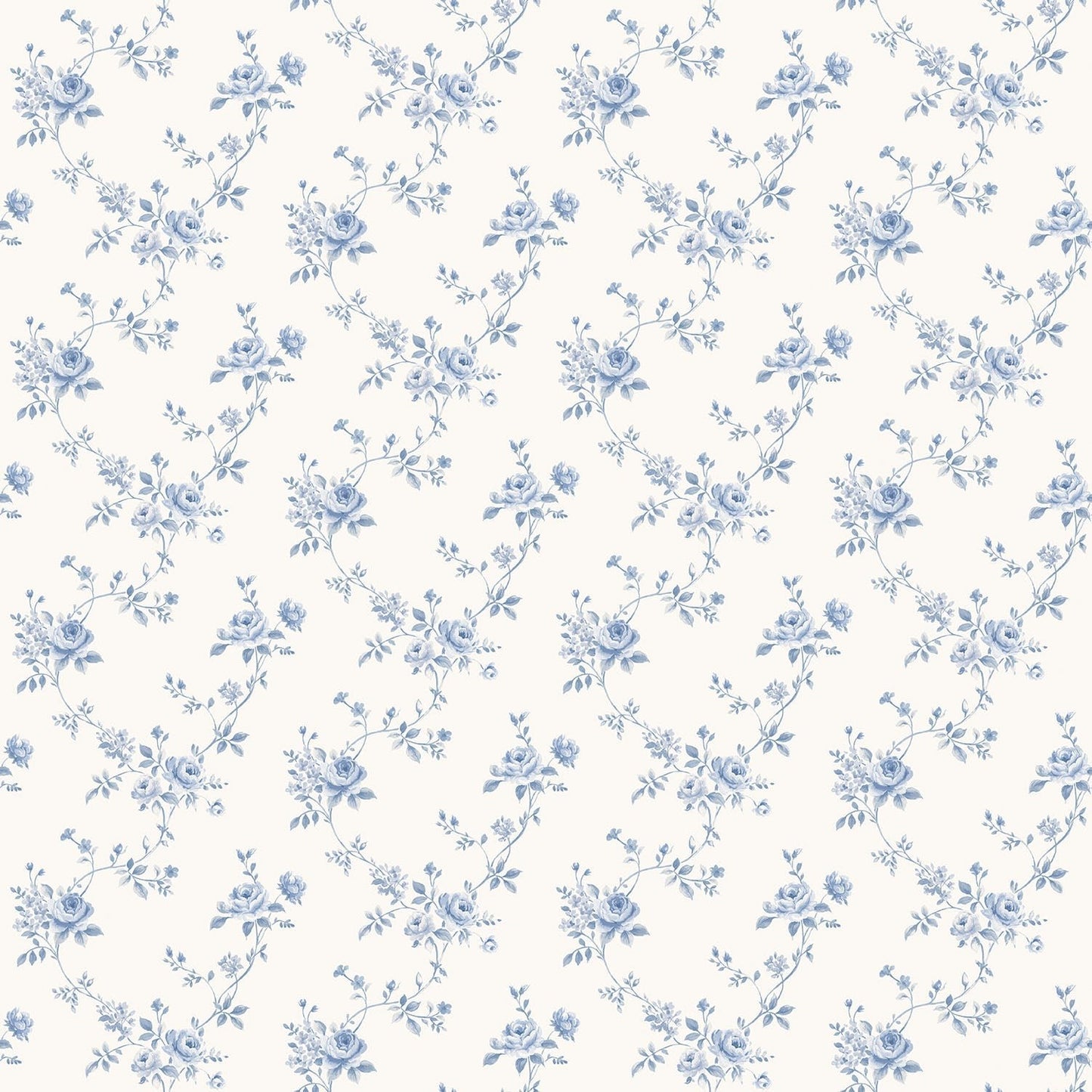 Miniatures 2 Small Roses Wallpaper - Blue - Galerie - G67892Wallpaper199