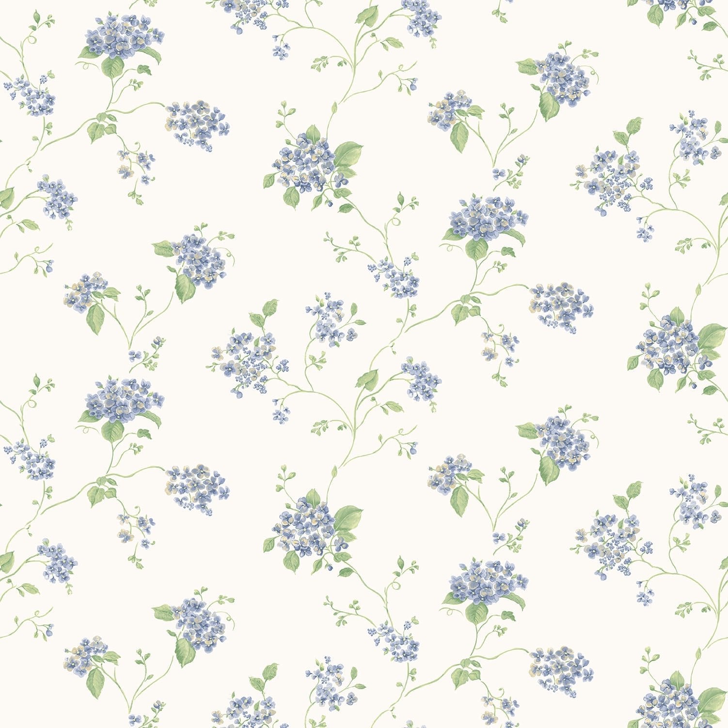 Miniatures 2 Spring Flowers Wallpaper - Indigo - Galerie - G67864Wallpaper199