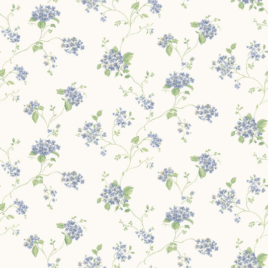 Miniatures 2 Spring Flowers Wallpaper - Indigo - Galerie - G67864Wallpaper199
