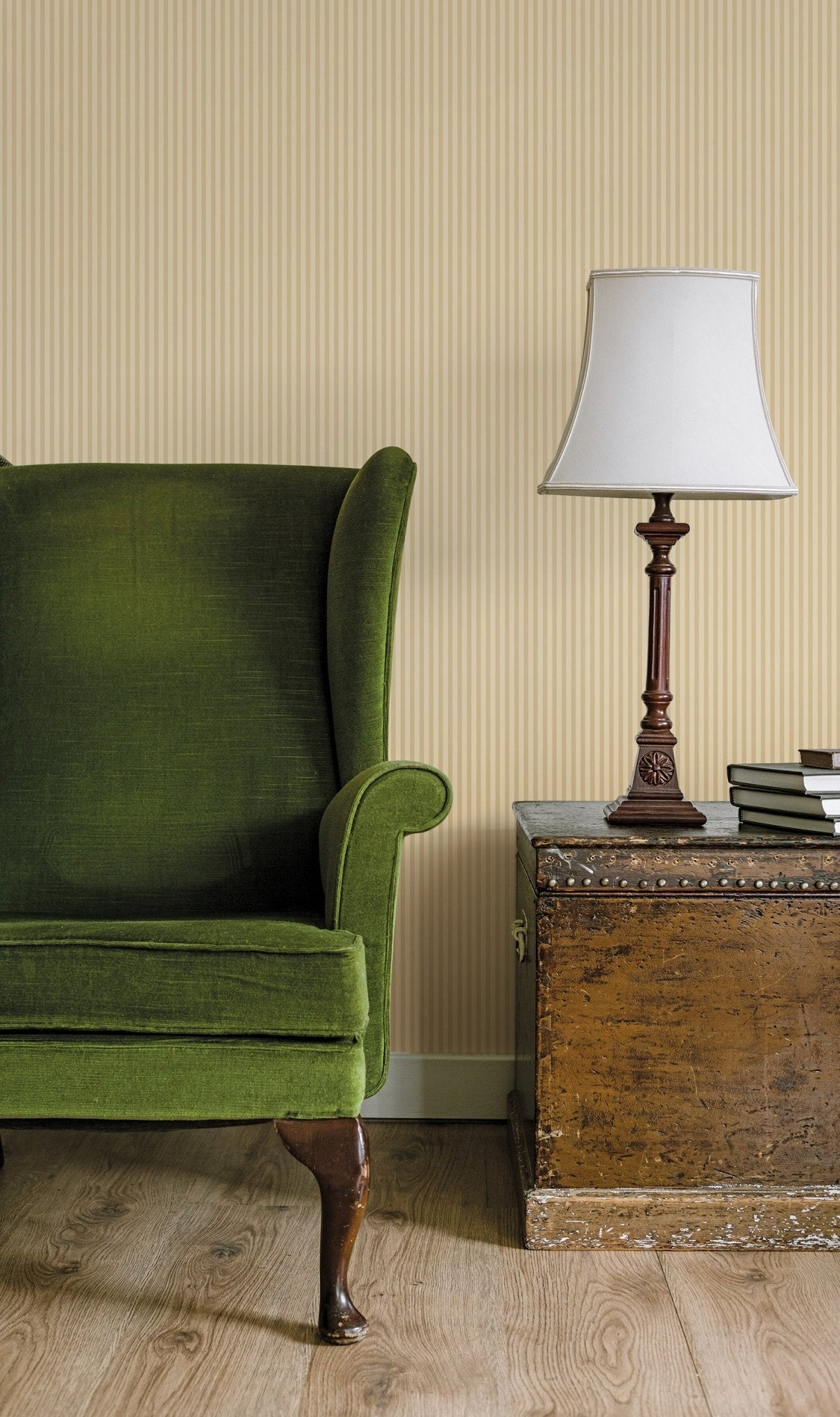 Miniatures 2 Tiny Stripe Wallpaper - Dark Beige - Galerie - G67911Wallpaper199