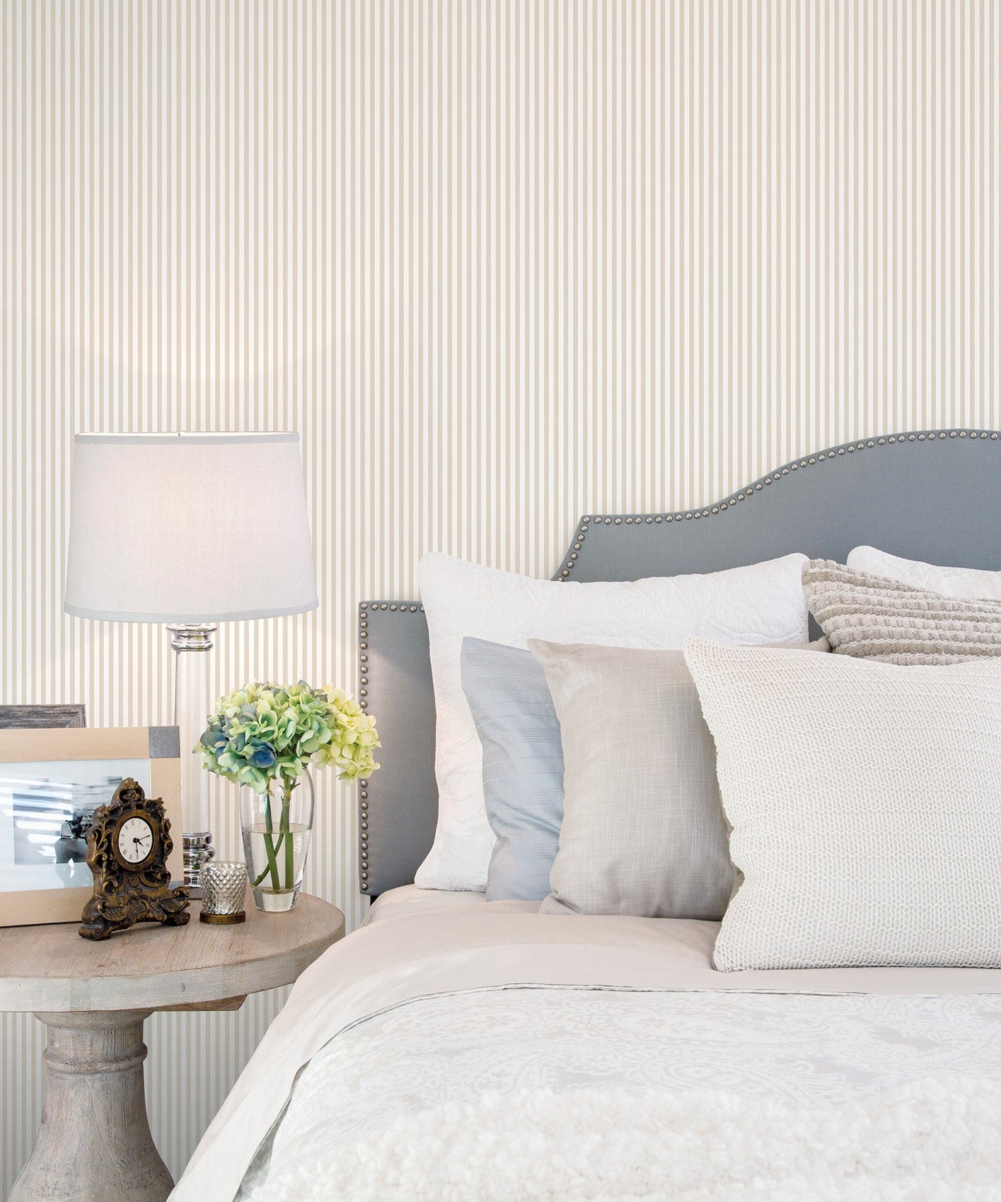 Miniatures 2 Tiny Stripe Wallpaper - Taupe / White - Galerie - G67913Wallpaper199