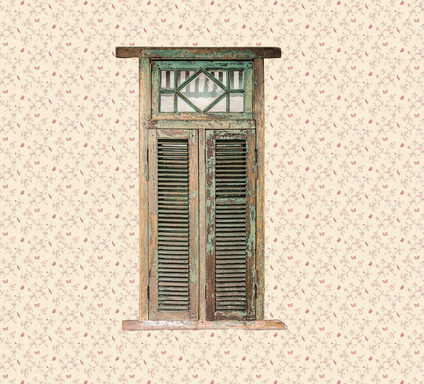 Miniatures 2 Trellis Butterfly Wallpaper - Red - Galerie - G67852Wallpaper199