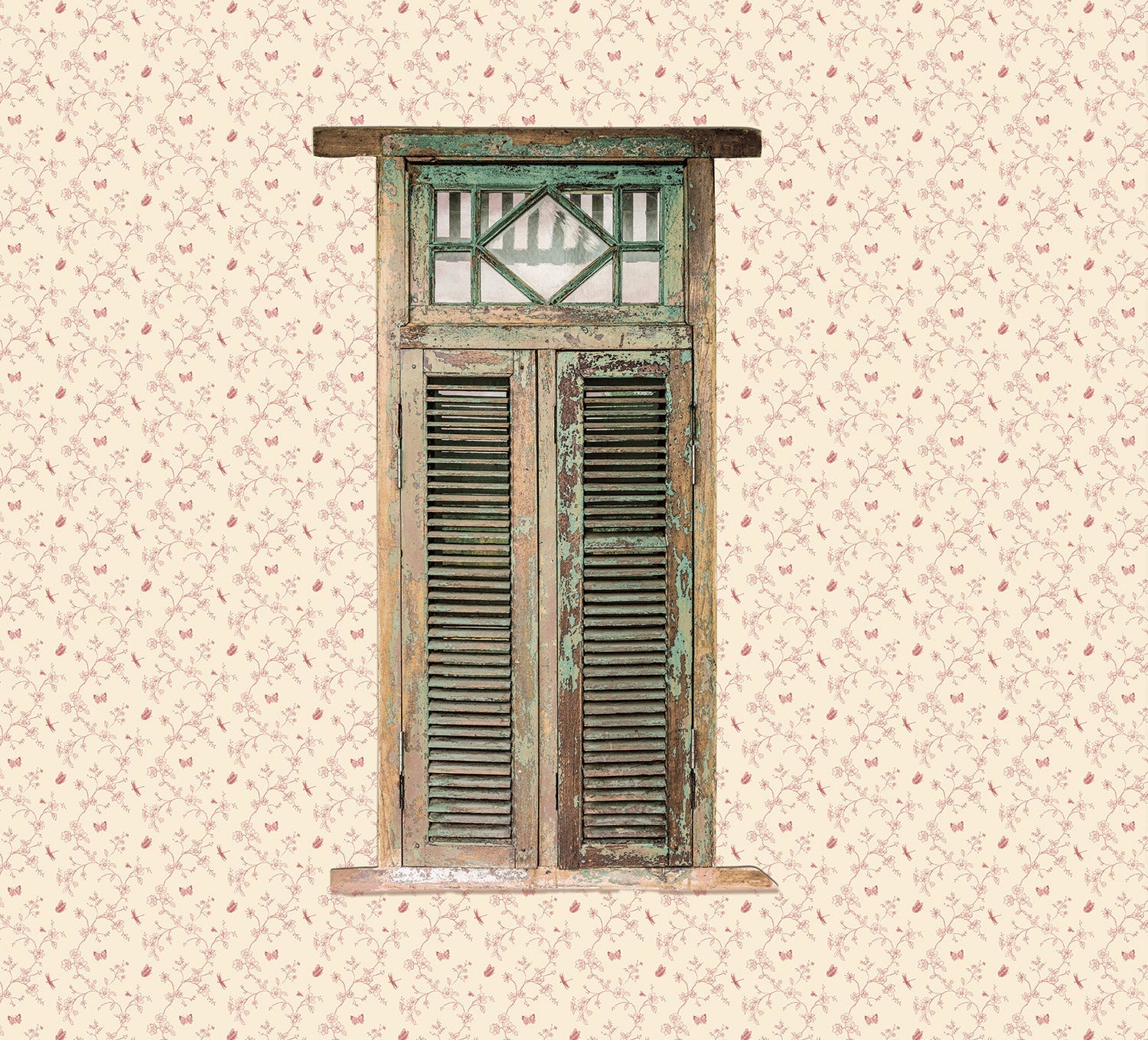 Miniatures 2 Trellis Butterfly Wallpaper - Red - Galerie - G67852Wallpaper199