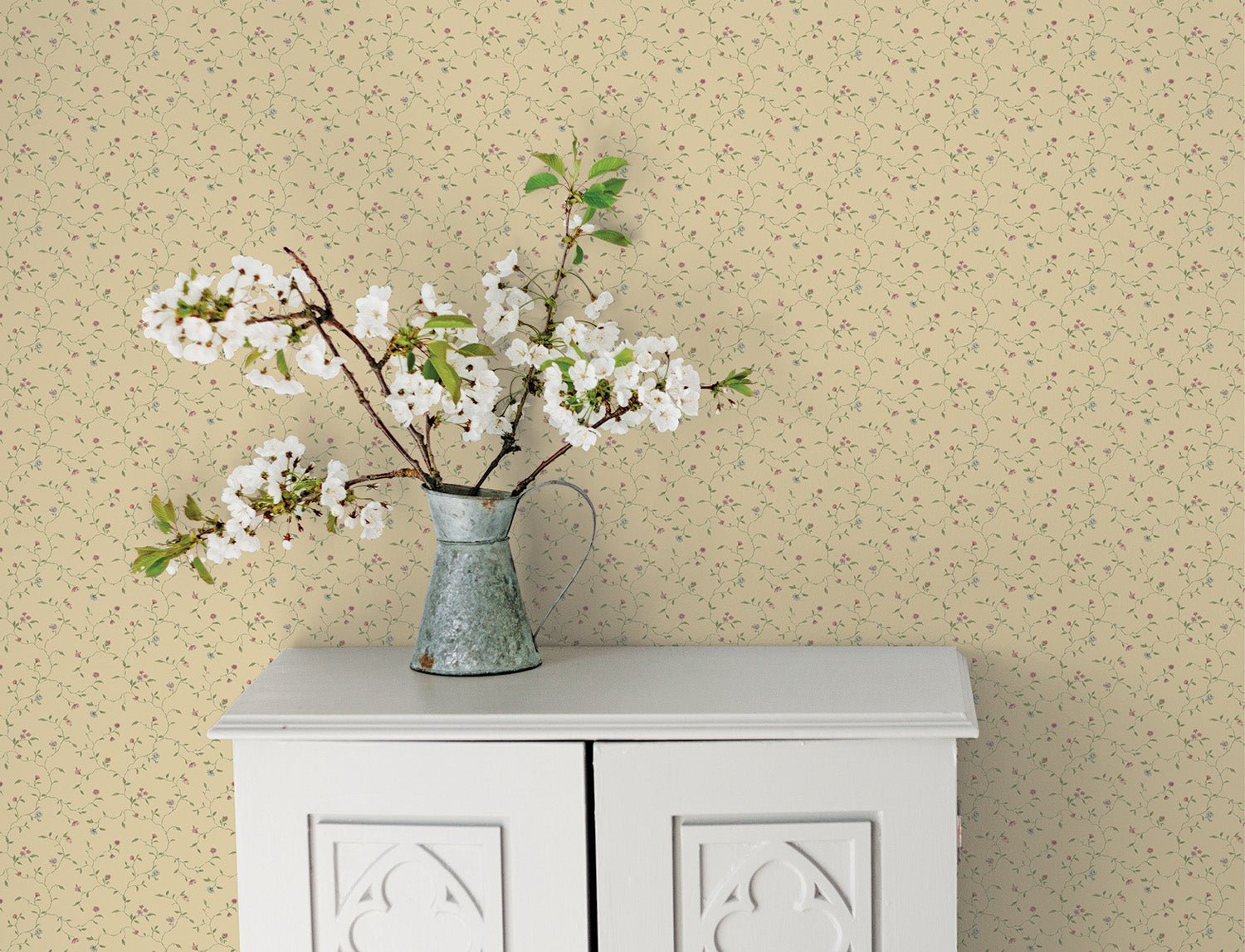 Miniatures 2 Trellis Vines Wallpaper - Pink / Blue - Galerie - G67921Wallpaper199