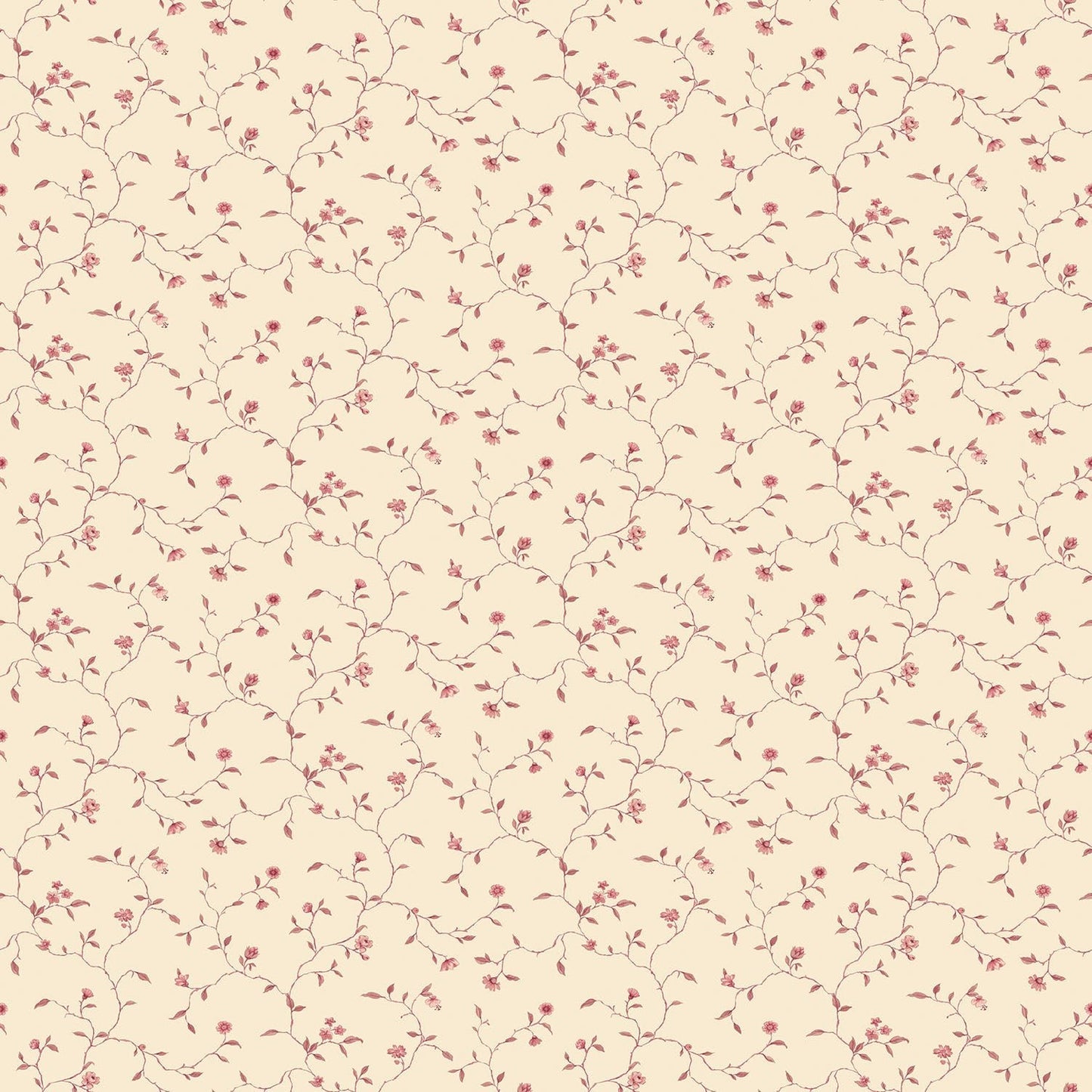 Miniatures 2 Trellis Vines Wallpaper - Red / Cream - Galerie - G67925Wallpaper199