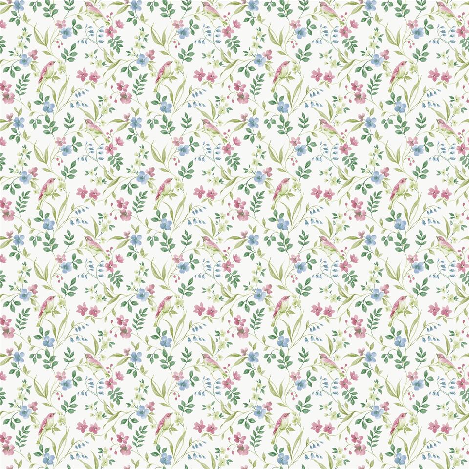 Miniatures 3 Garden Bird Wallpaper - Multi - Galerie - G68714Wallpaper199