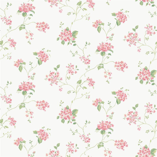 Miniatures 3 Hydrangea Trail Wallpaper - Pink - Galerie - G68718Wallpaper199