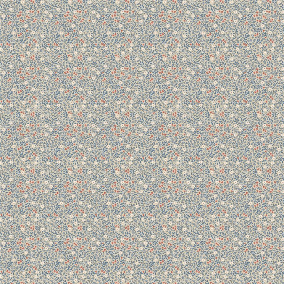 Miniatures 3 Mini Floral Wallpaper - Dark Blue - Galerie - G68710Wallpaper199