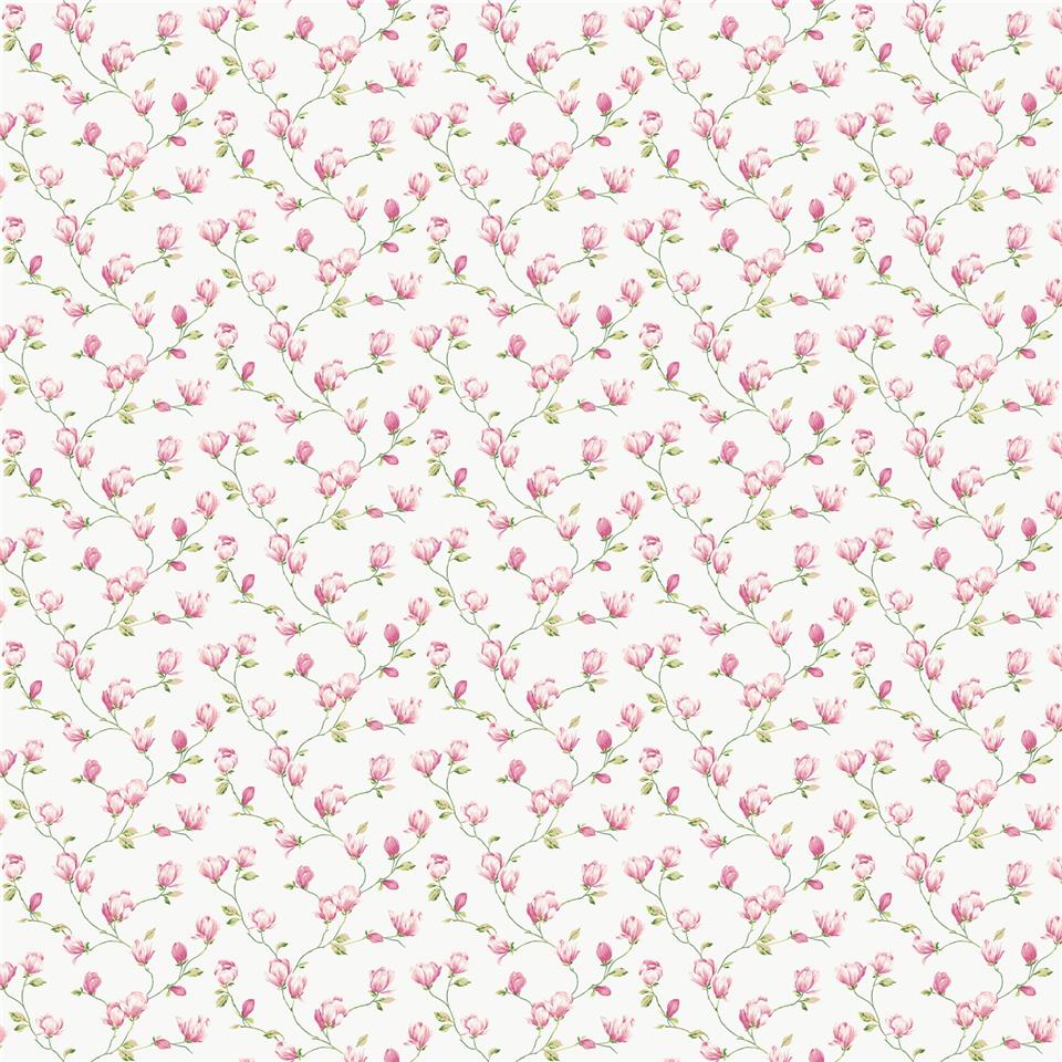 Miniatures 3 Mini Magnolia Wallpaper - Pink - Galerie - G68723Wallpaper199