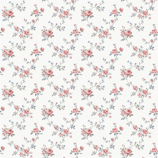 Miniatures 3 Multi Floral Trail Wallpaper - Pink - Galerie - G68731Wallpaper199