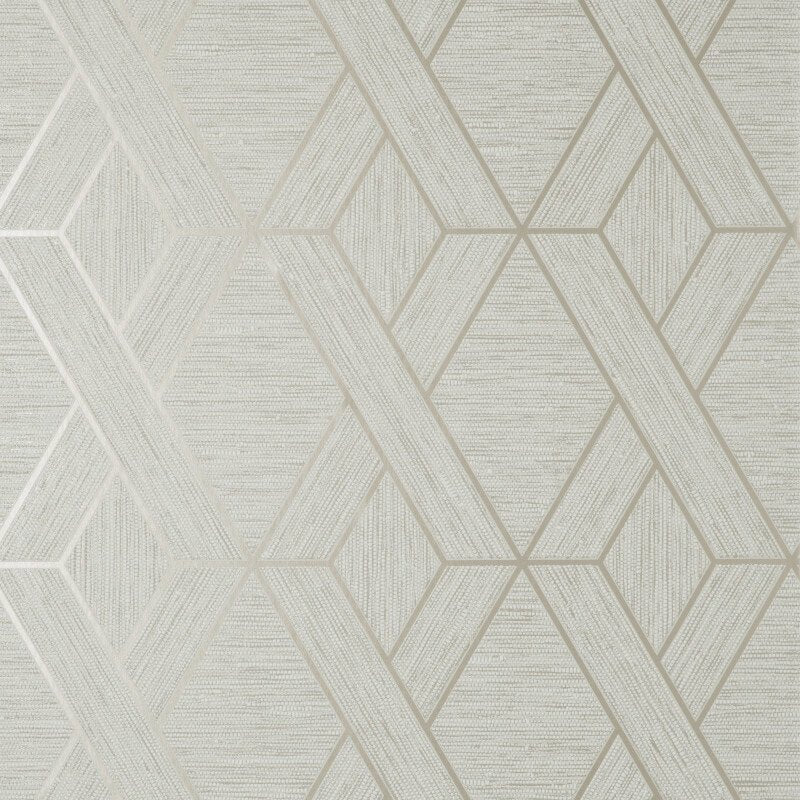 Miya Geometric Metallic Wallpaper - Natural - Fine Décor - FD43153Wallpaper199