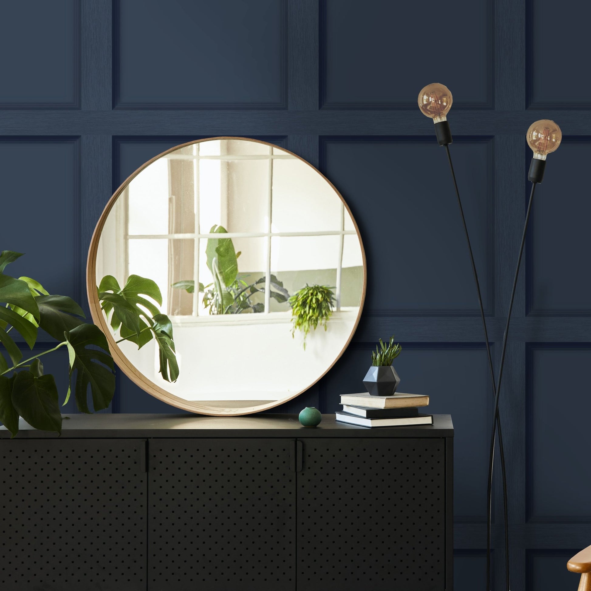 Modern Wood Panel Wallpaper - Navy Blue - Holden Décor - 12980Wallpaper199