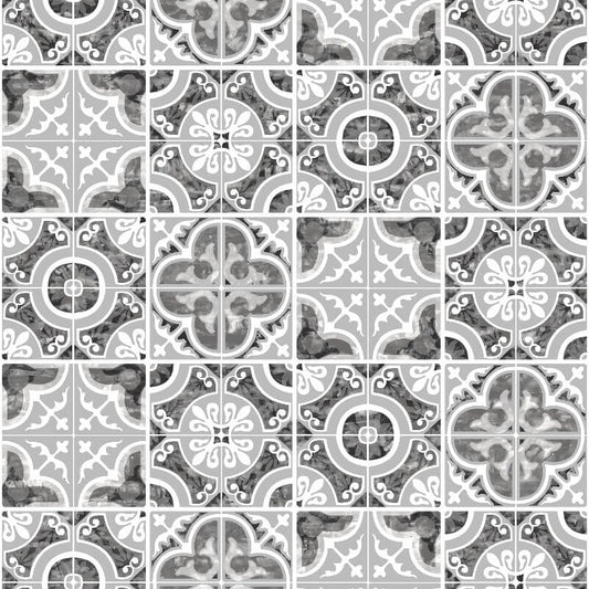 Mosaic Tiles Wallpaper - Silver - SK Filson - SK10011Wallpaper199
