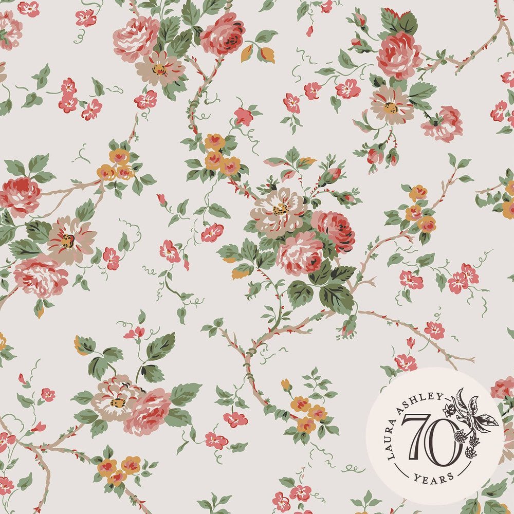 Mountney Garden Wallpaper - Antique Pink - Laura Ashley - 121083Wallpaper199