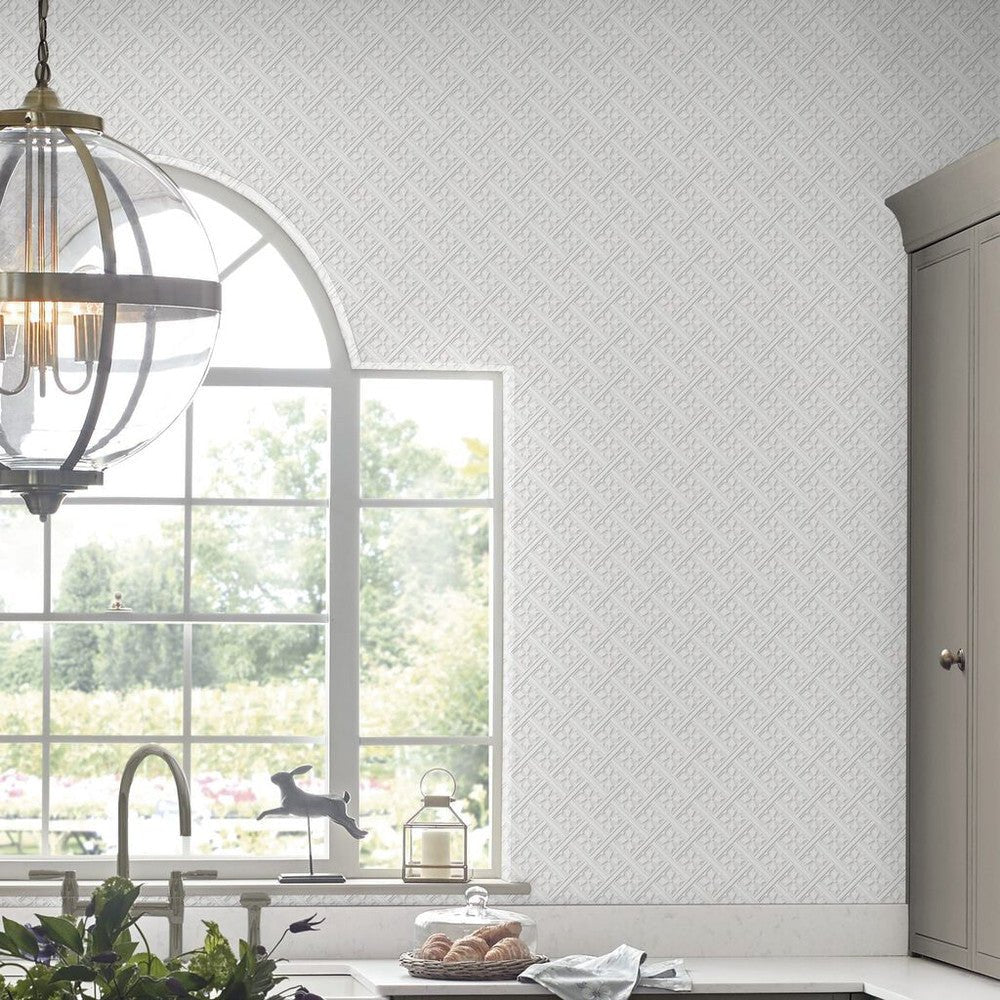 Mr Jones Wallpaper - White - Laura Ashley - 113415Wallpaper199