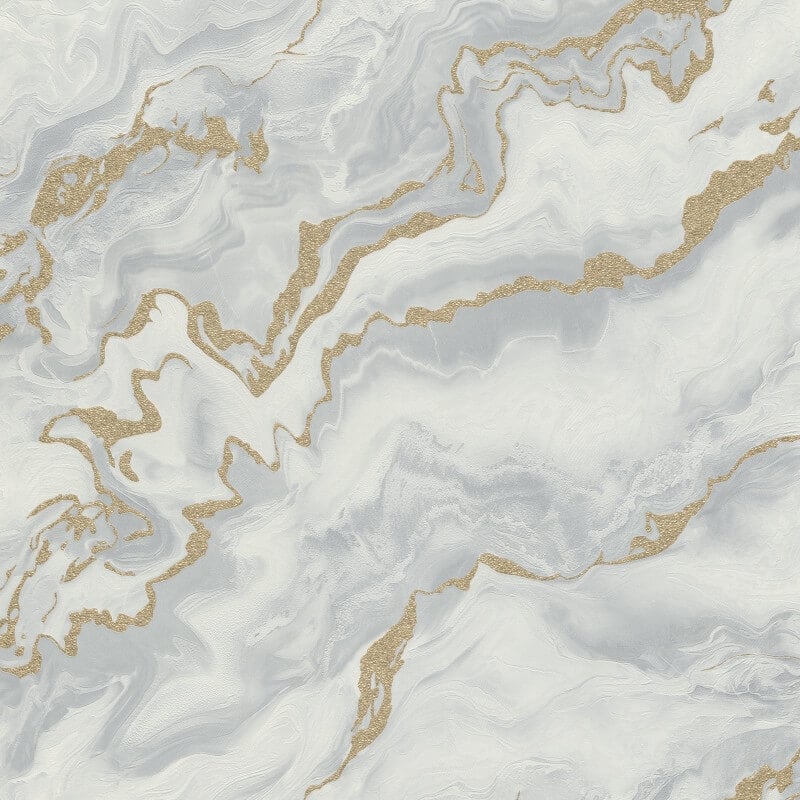 Mystic Marble Metallic Wallpaper - Grey/Gold - Elle Decoration - 10447 - 31Wallpaper199