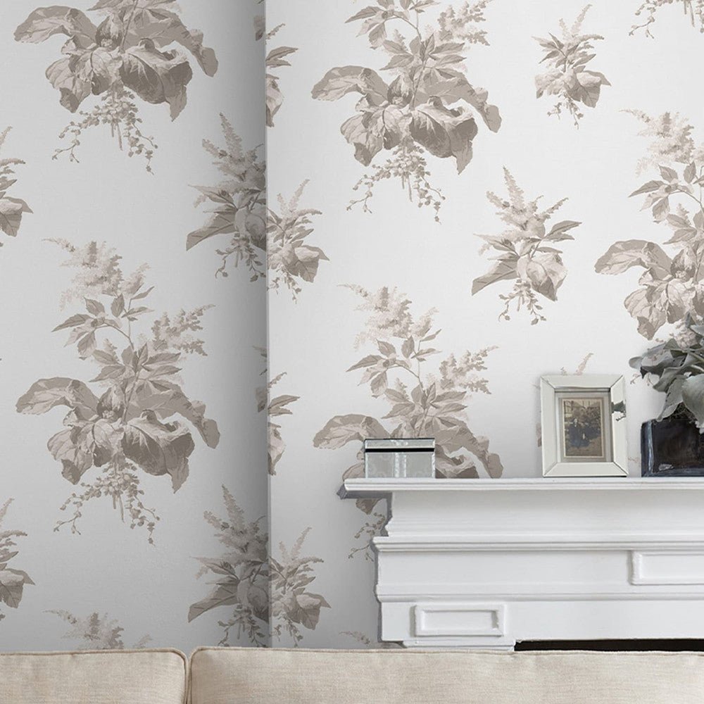Narberth Wallpaper - Dove Grey - Laura Ashley - 119850Wallpaper199