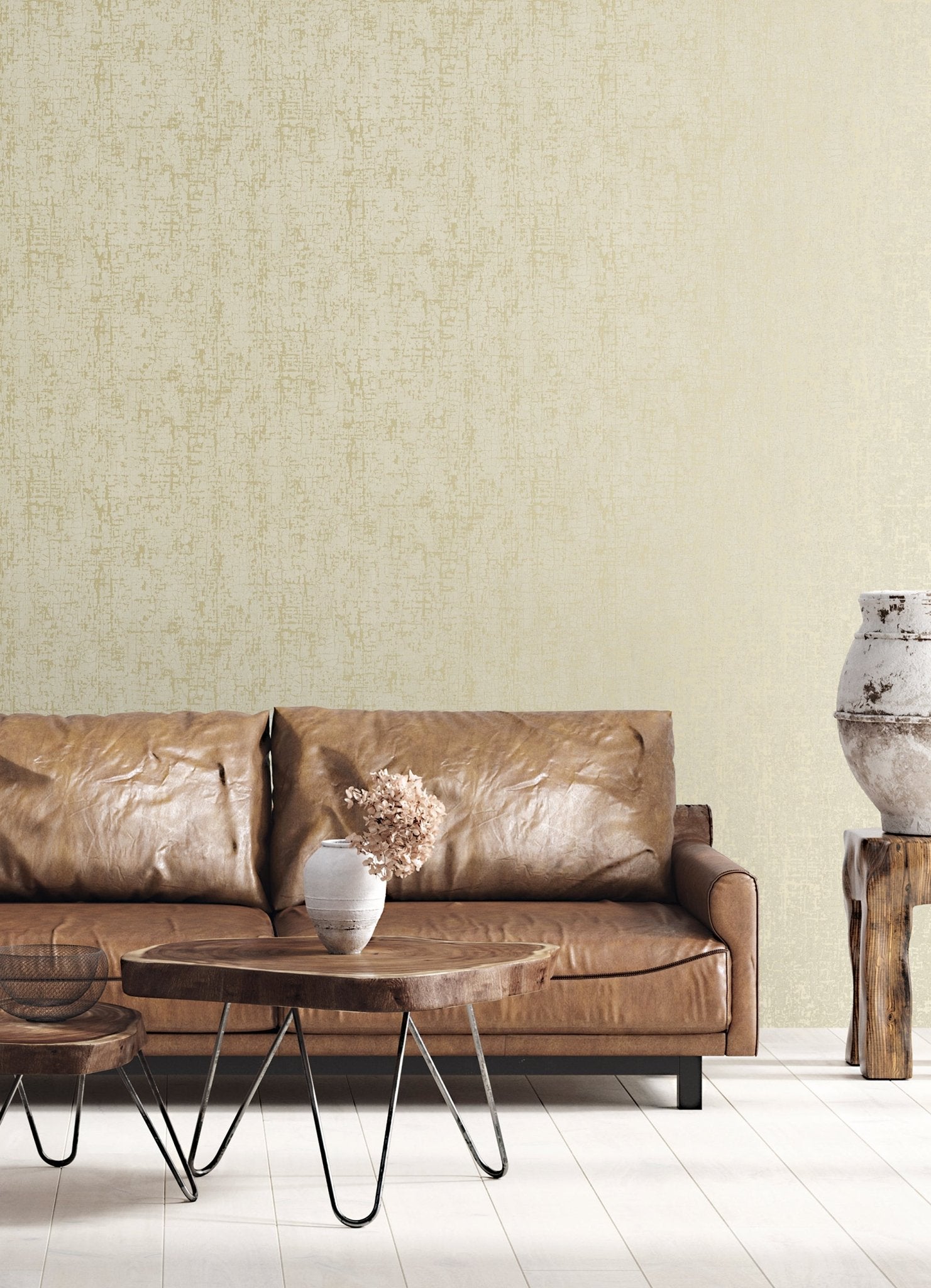 Natural FX 2 Bark Wallpaper - Gold / Beige - Galerie - G67748Wallpaper199