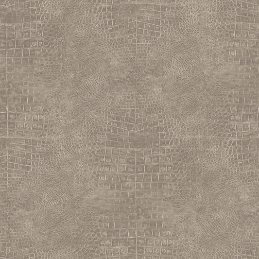 Natural FX 2 Crocodile Wallpaper - Brown - Galerie - G67503Wallpaper199