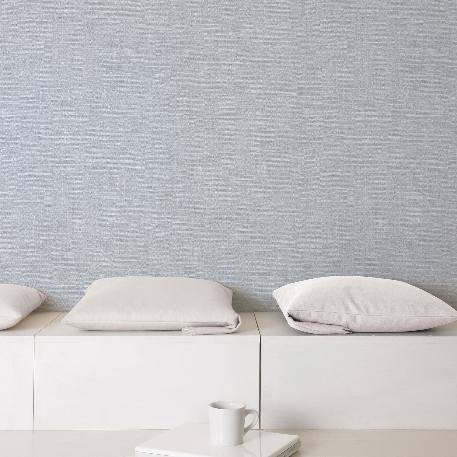 Natural FX 2 Hessian Wallpaper - Blue - Galerie - G67440Wallpaper199