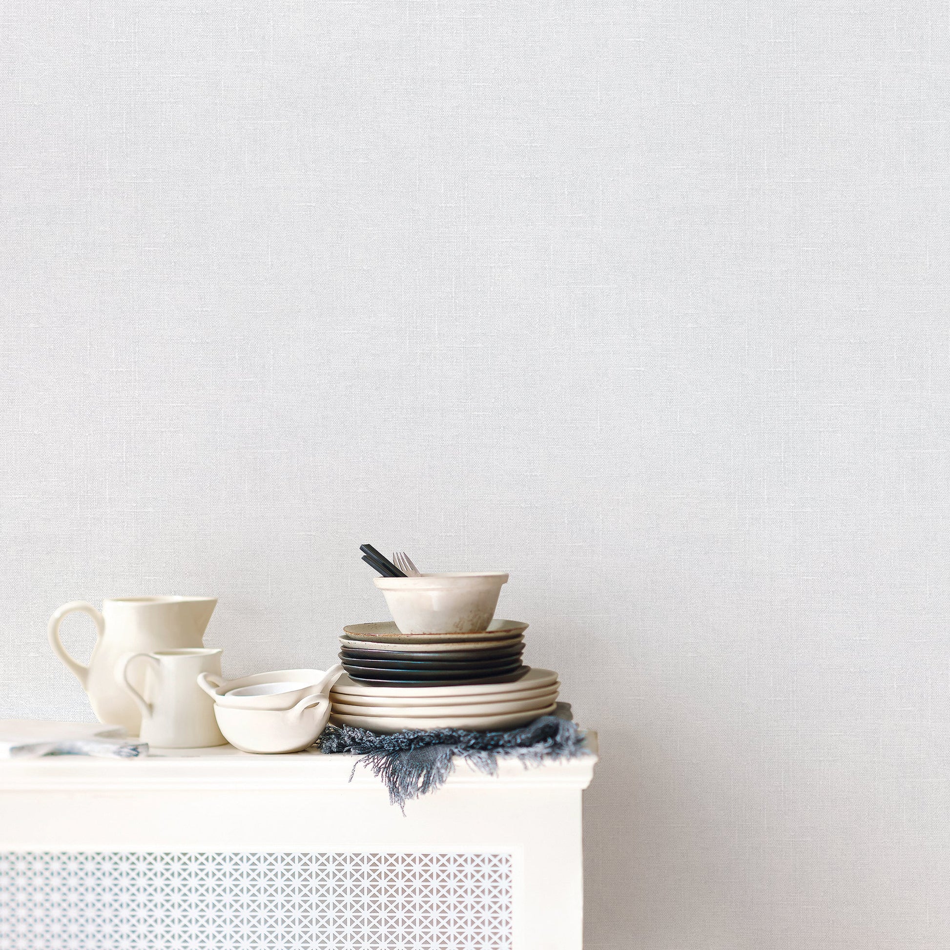 Natural FX 2 Hessian Wallpaper - Grey - Galerie - G67444Wallpaper199