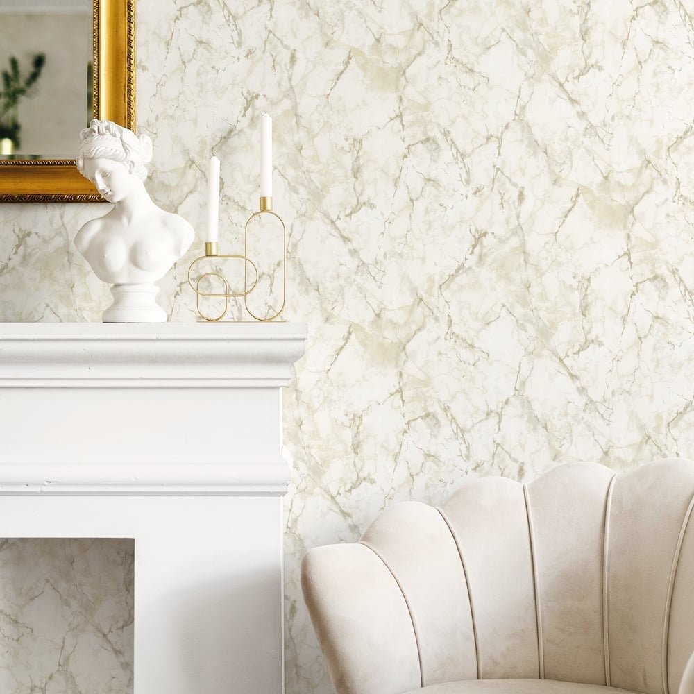 Natural FX 2 Marble Wallpaper - Beige / White / Cream - Galerie - G67753Wallpaper199