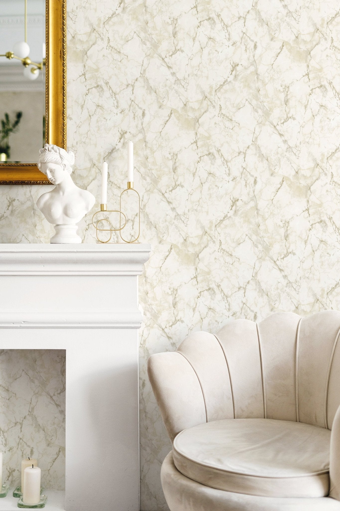Natural FX 2 Marble Wallpaper - Beige / White / Cream - Galerie - G67753Wallpaper199