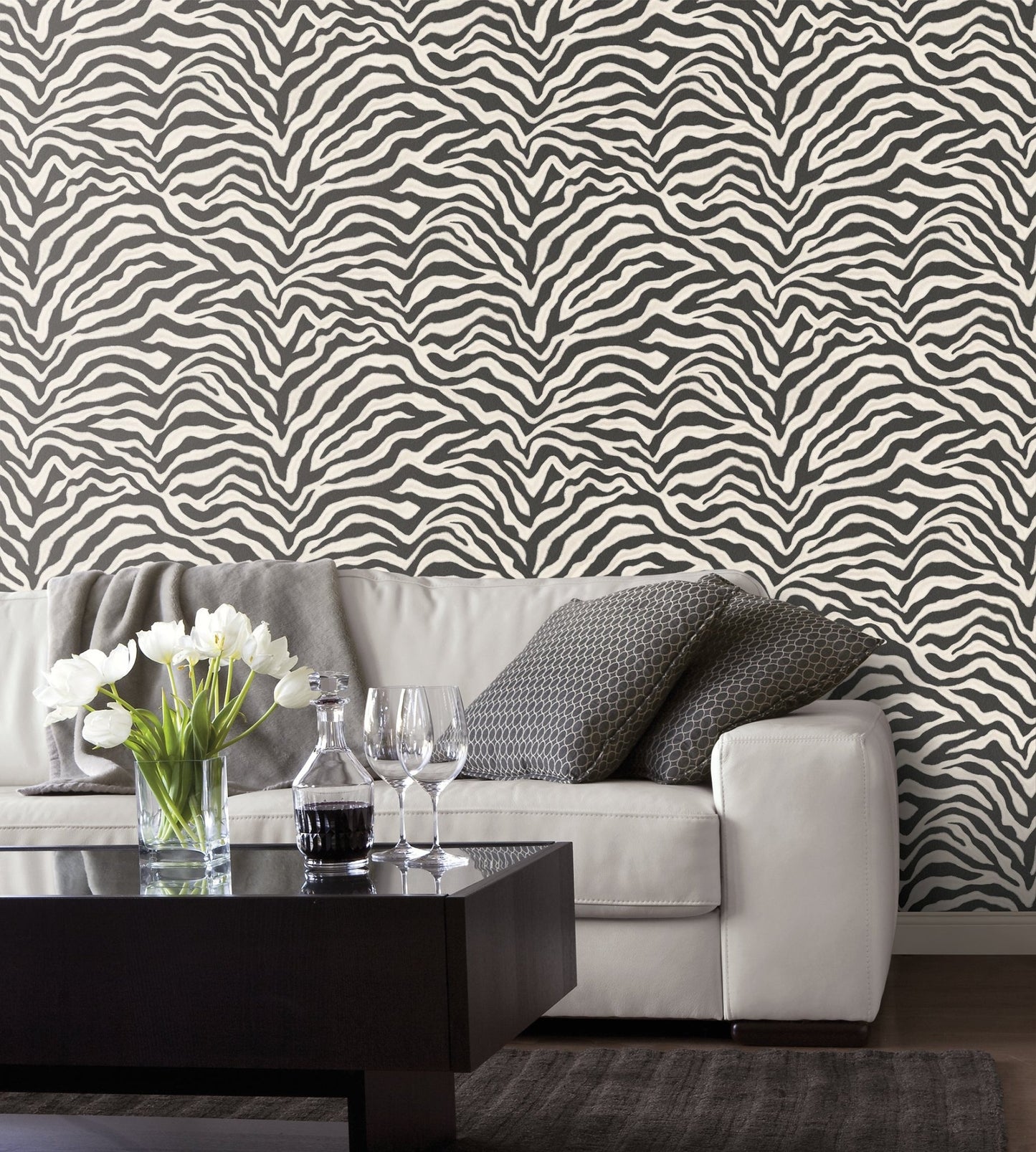 Natural FX 2 Zebra Wallpaper - Black & White - Galerie - G67491Wallpaper199